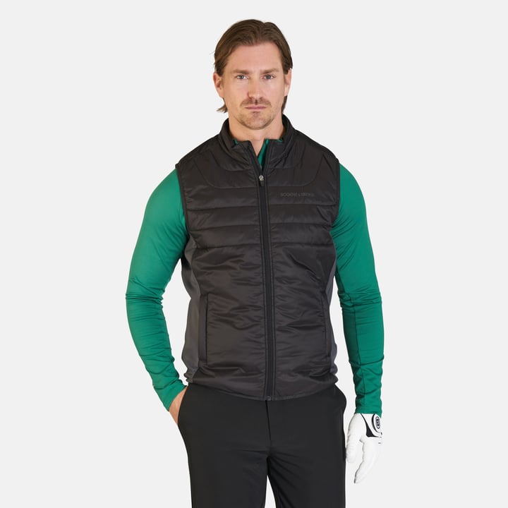 Hybrid Padded Vest Svart Grå Bogeys & Birdies