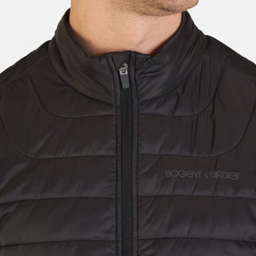 Hybrid Padded Vest Black Gray Bogeys & Birdies