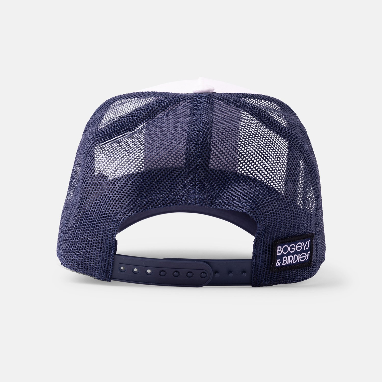 Trucker Board My Bogey Train Blanche Bleu Bogeys & Birdies