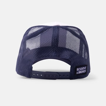 Trucker Board My Bogey Train Blanche Bleu Bogeys & Birdies