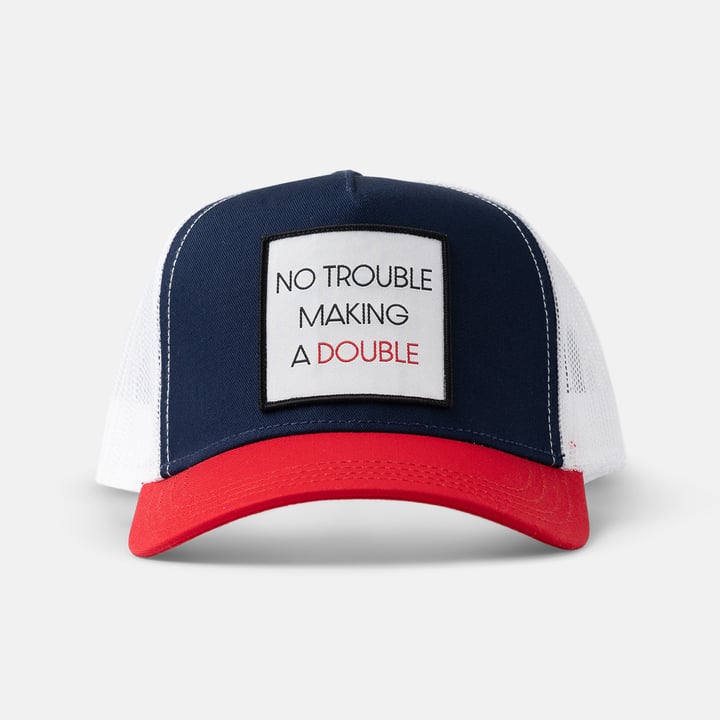Trucker No Trouble Making a Double Blå Rød Hvid Bogeys & Birdies Trucker No Trouble Making a Double Blå Rød Hvid Bogeys & Birdies