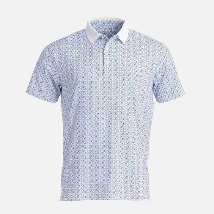 M Tech Pique Micro AOP Hvid Bogeys & Birdies M Tech Pique Micro AOP Hvid Bogeys & Birdies