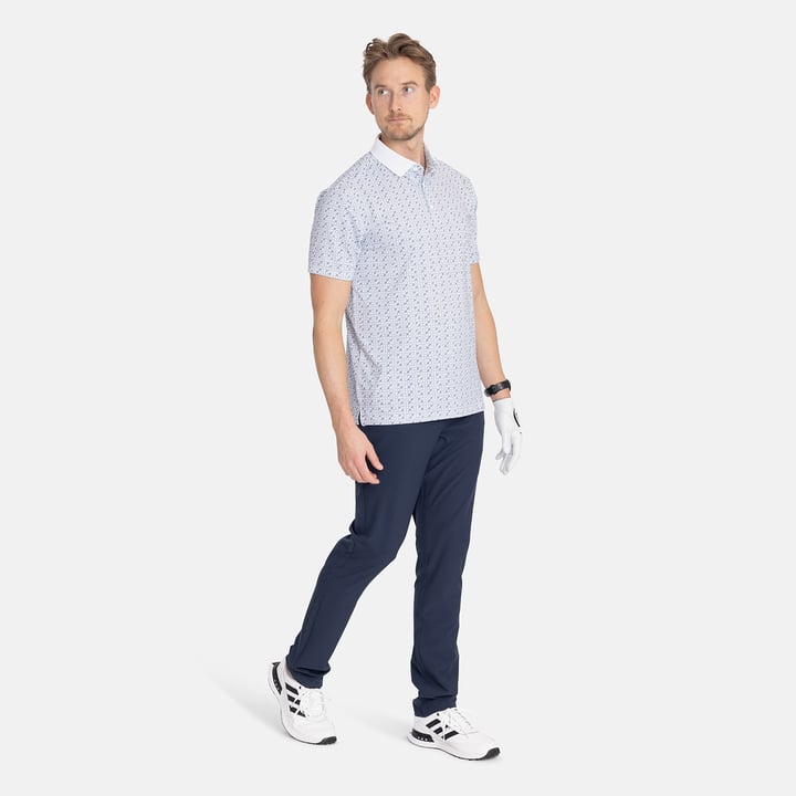 M Tech Pique Micro AOP Hvid Bogeys & Birdies M Tech Pique Micro AOP Hvid Bogeys & Birdies