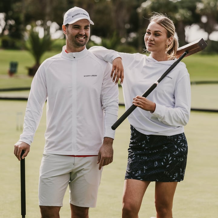 M Mid Layer LS Full-Zip Hvid Bogeys & Birdies M Mid Layer LS Full-Zip Hvid Bogeys & Birdies