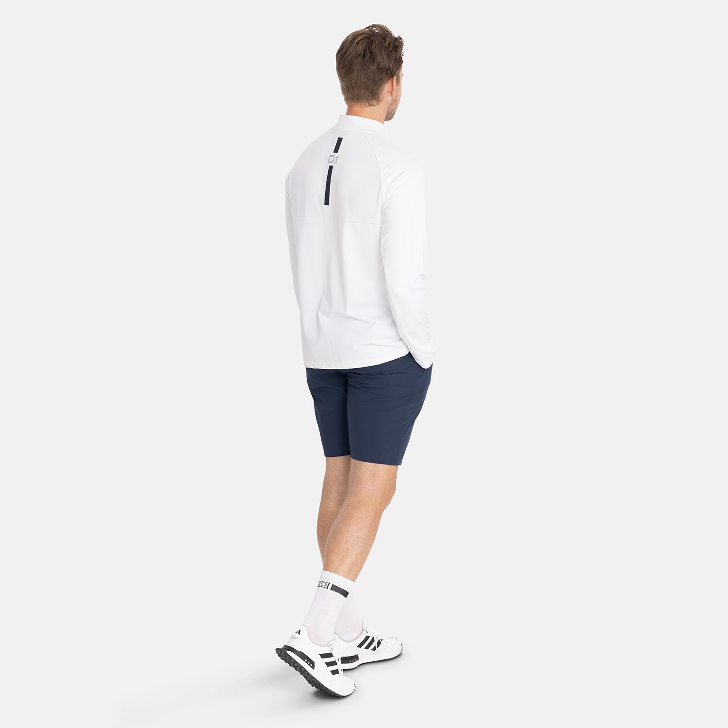 M Mid Layer LS Full-Zip Hvit Bogeys & Birdies