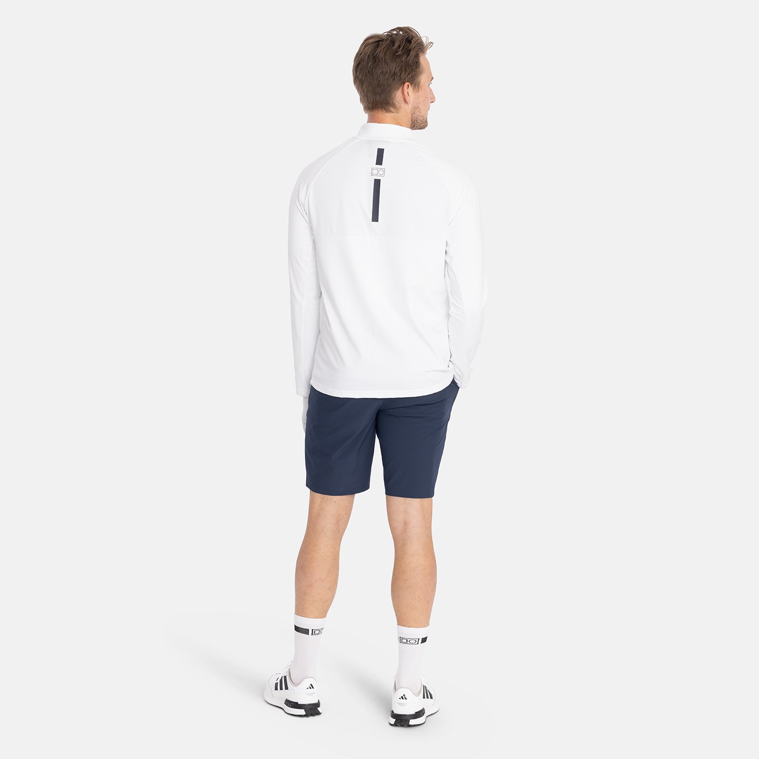 M Mid Layer LS Full-Zip Hvit Bogeys & Birdies