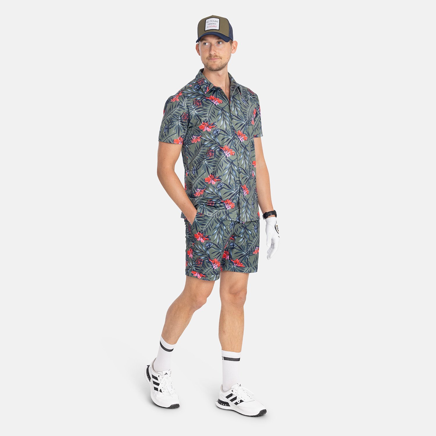 M Tech TM Shirt Flowerprint Bogeys & Birdies