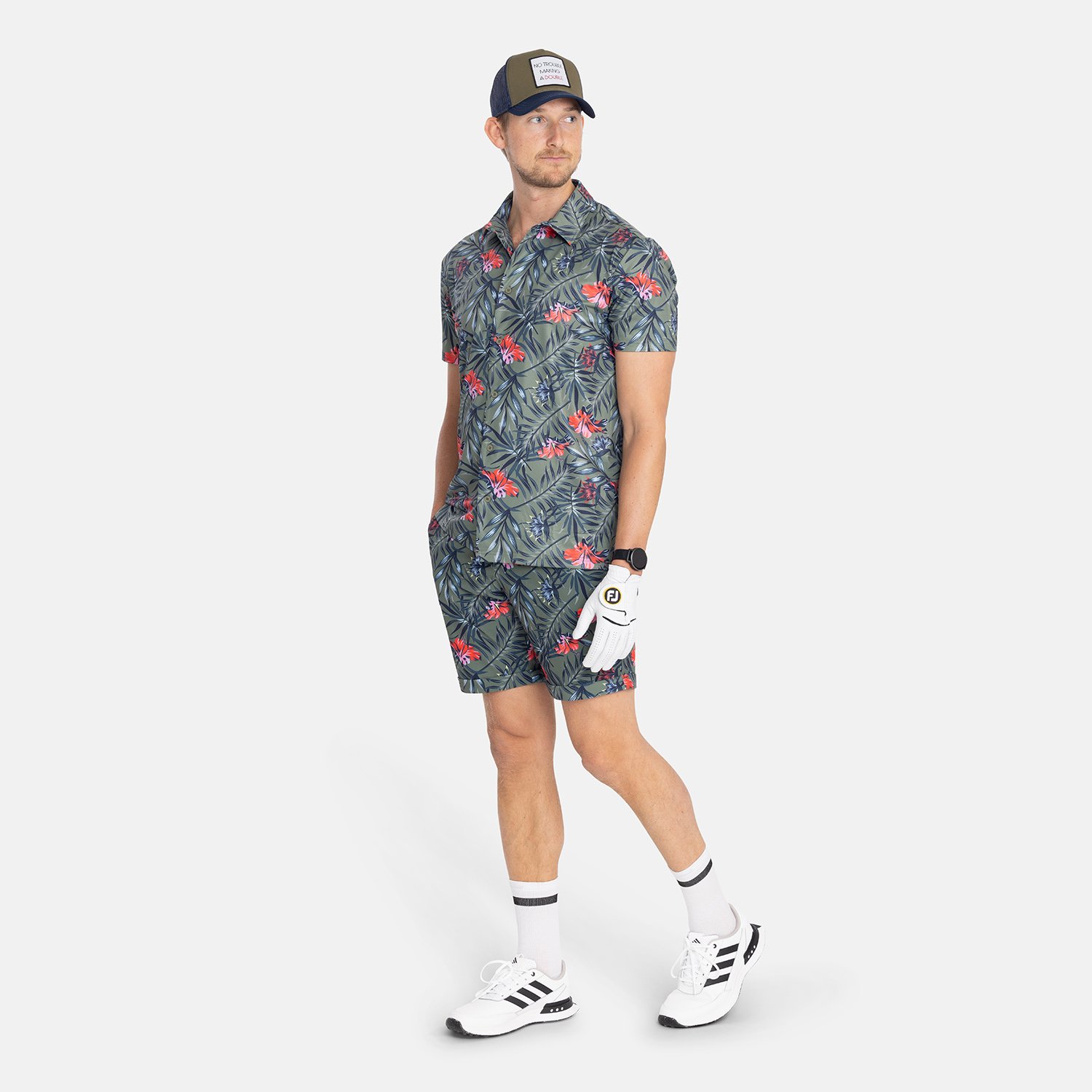 M Tech TM Shirt Flowerprint Bogeys & Birdies