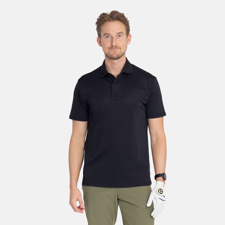 M Tech Solid Pique Knit Svart Bogeys & Birdies M Tech Solid Pique Knit Svart Bogeys & Birdies