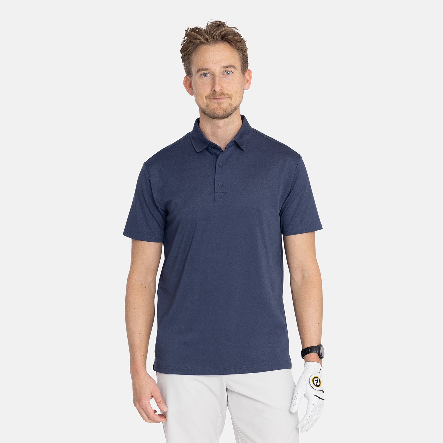 M Tech Solid Pique Knit Sininen Bogeys & Birdies