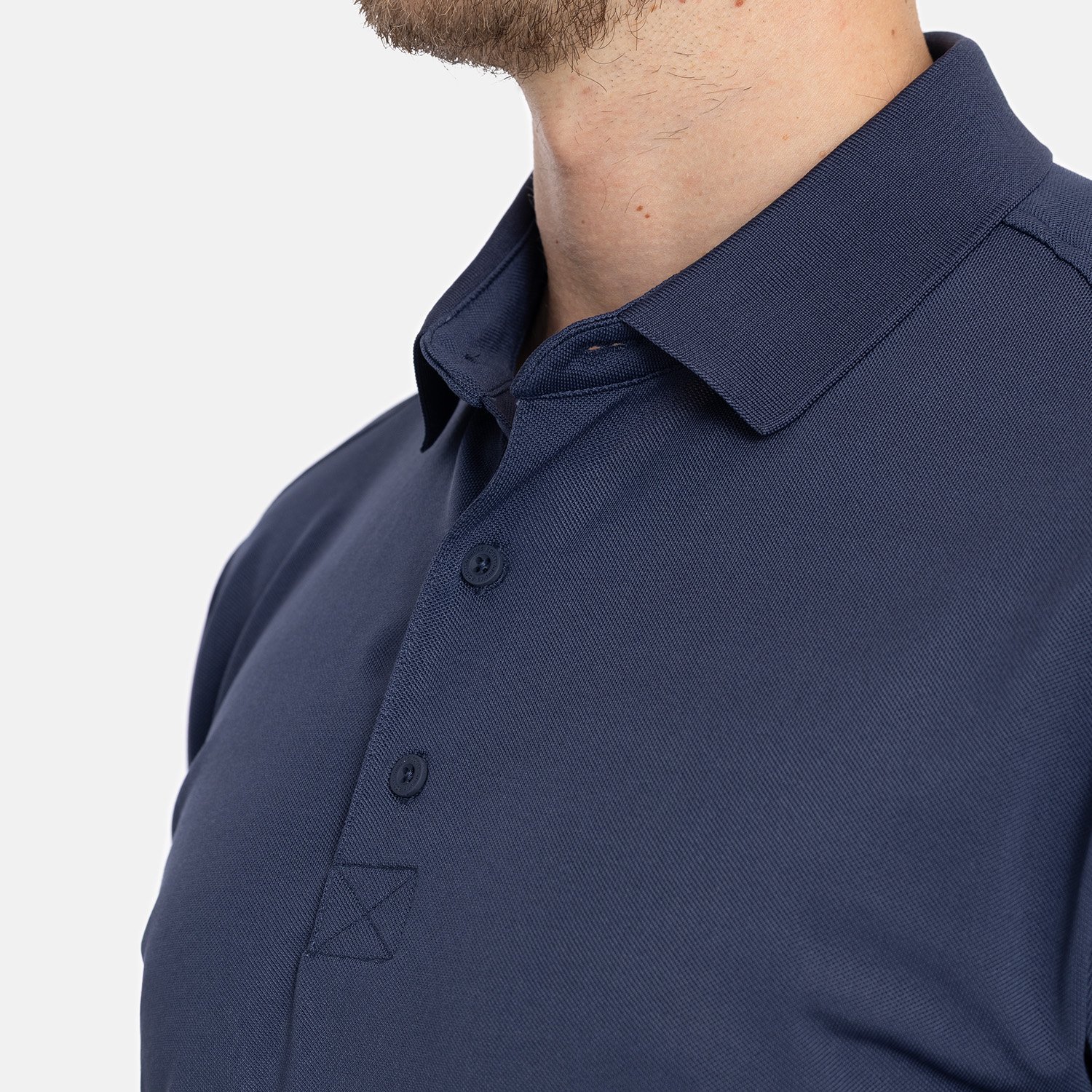 M Tech Solid Pique Knit Sininen Bogeys & Birdies