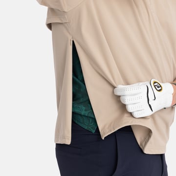 M Windbreaker SS 1/4 Zip Beige Bogeys & Birdies