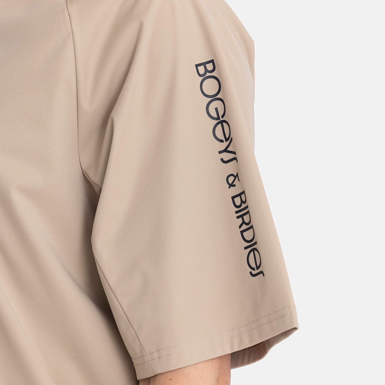 M Windbreaker SS 1/4 Zip Beige Bogeys & Birdies