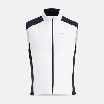 M Lt Padded Vest Vit Blå Bogeys & Birdies