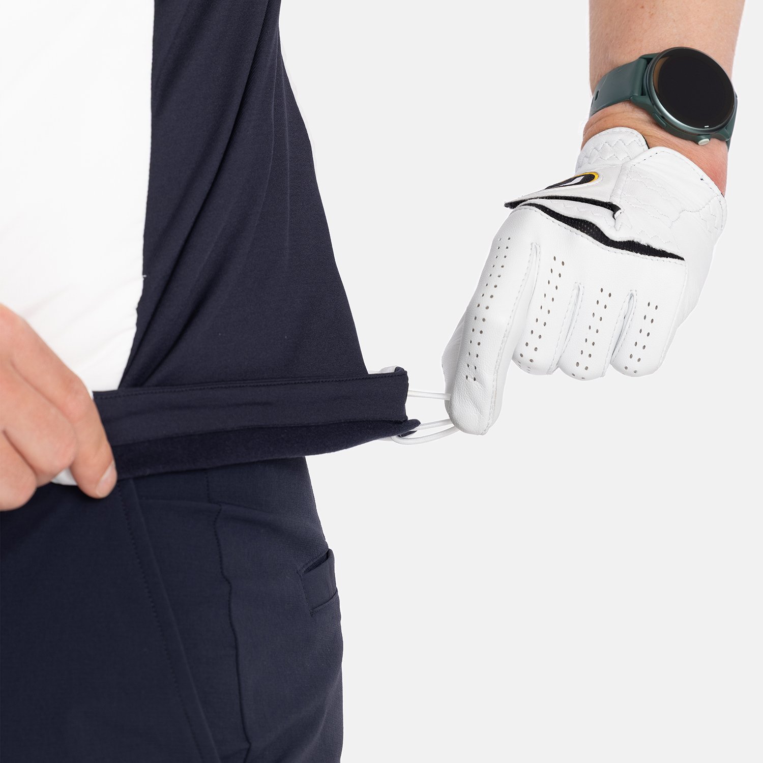 M Lt Padded Vest Vit Blå Bogeys & Birdies