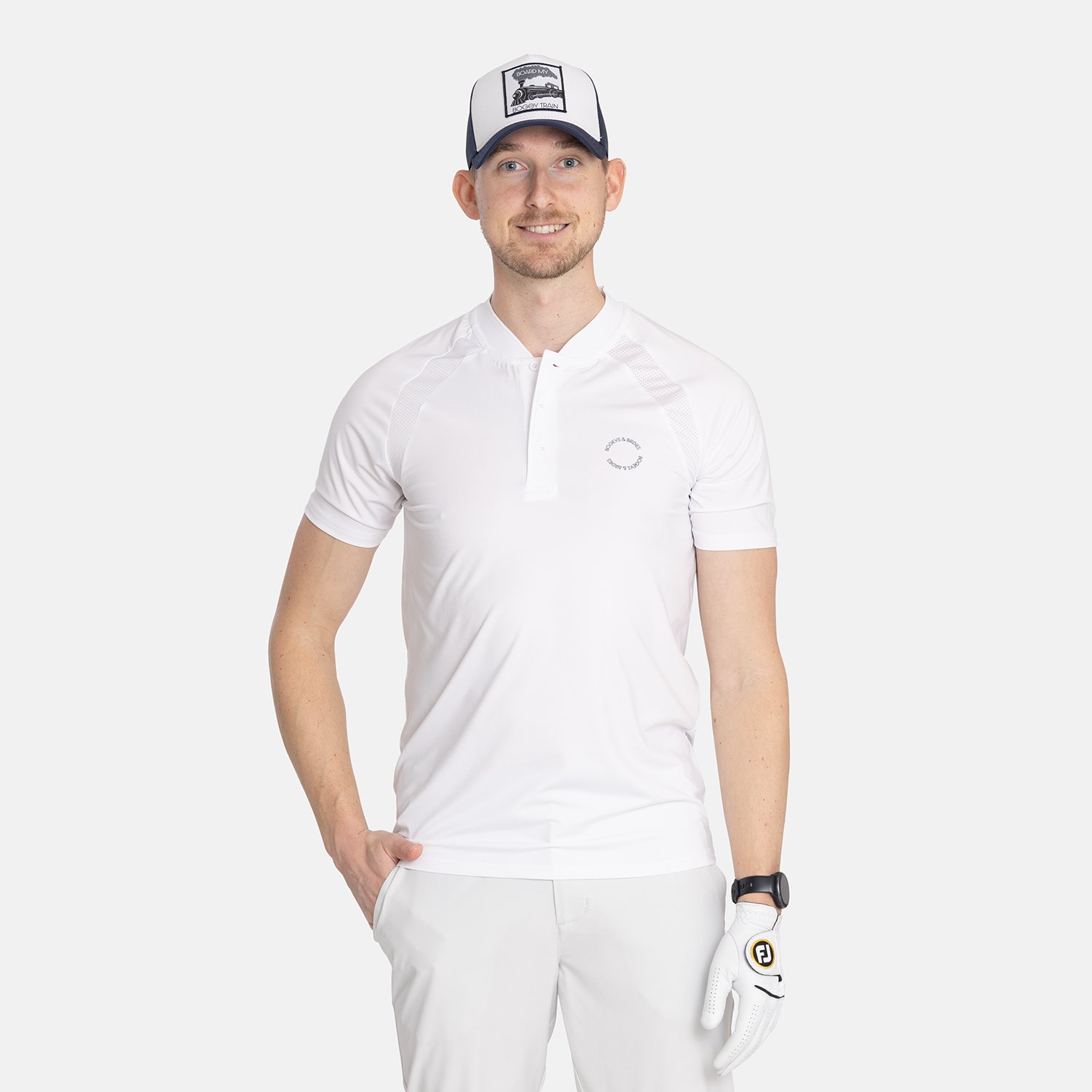 M Tech Blade Tee Hvid Bogeys & Birdies