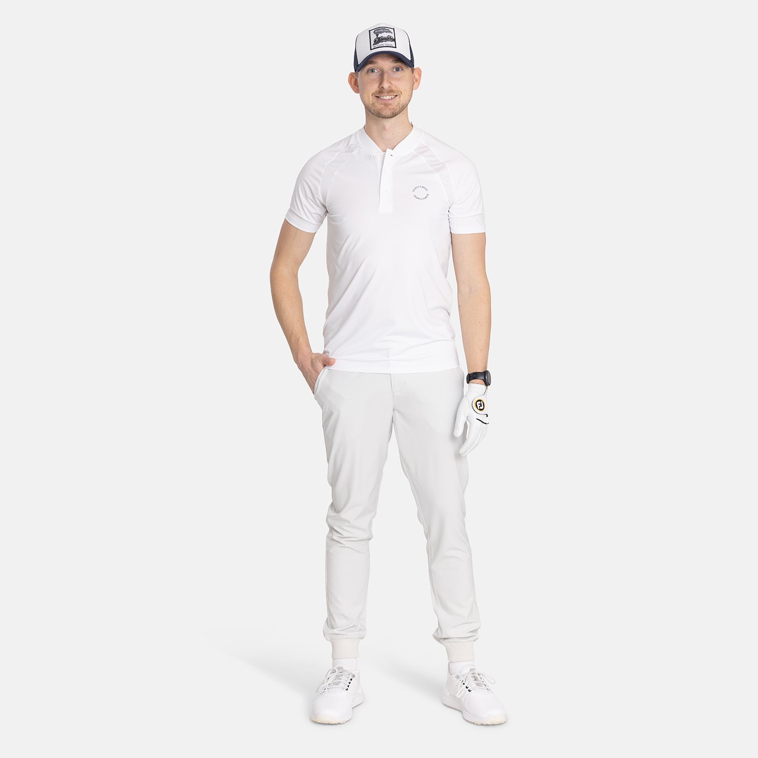 M Tech Blade Tee Hvid Bogeys & Birdies