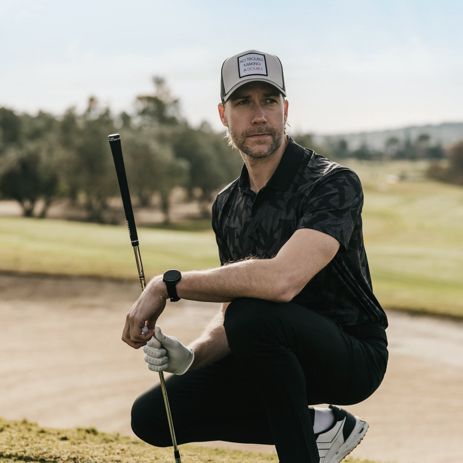 M Tech Pique Birdie AOP Sort Bogeys & Birdies
