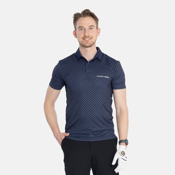 Tech Micro Argyle AOP Blue White Bogeys & Birdies