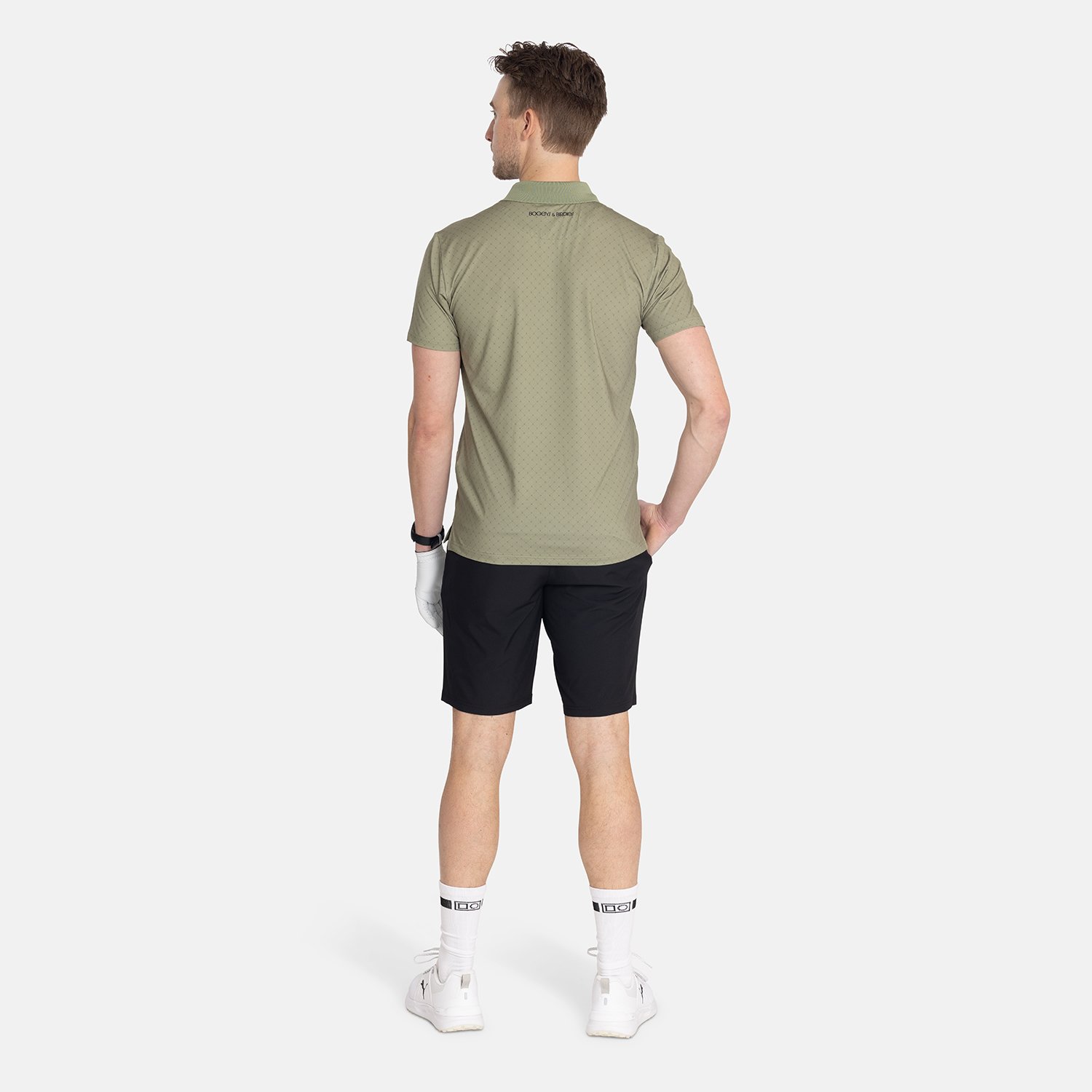 Tech Micro Argyle AOP Grün Schwarz Bogeys & Birdies