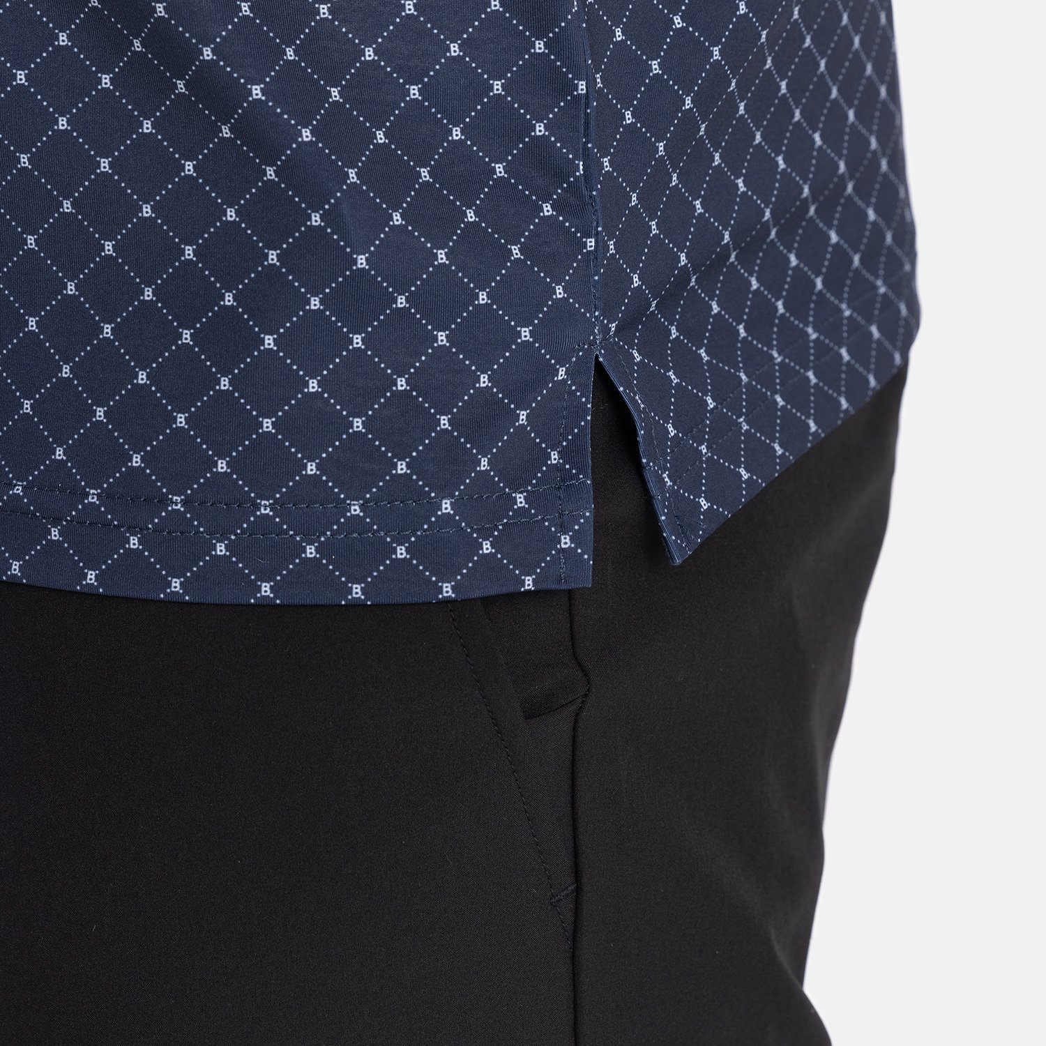 Tech Micro Argyle AOP Bleu Blanche Bogeys & Birdies