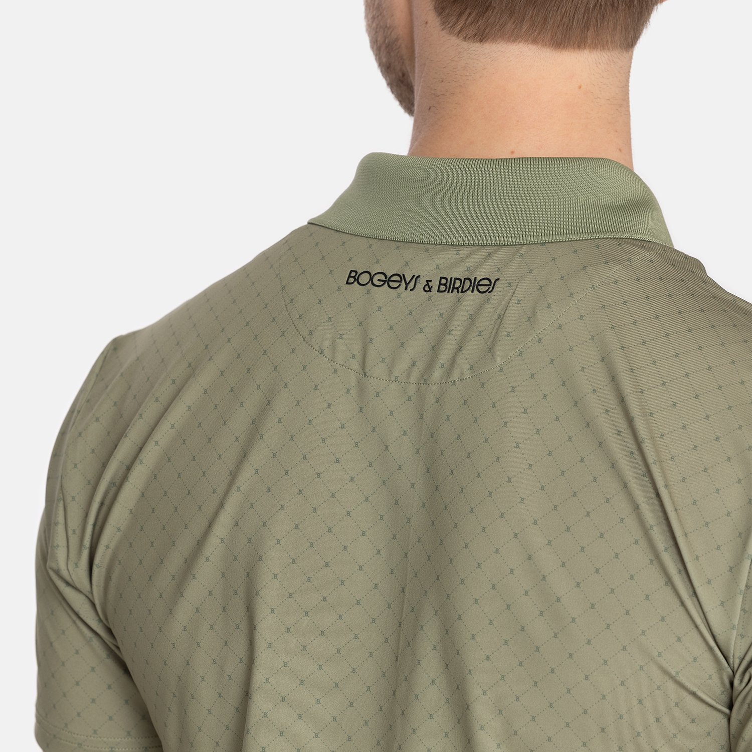 Tech Micro Argyle AOP Grün Schwarz Bogeys & Birdies