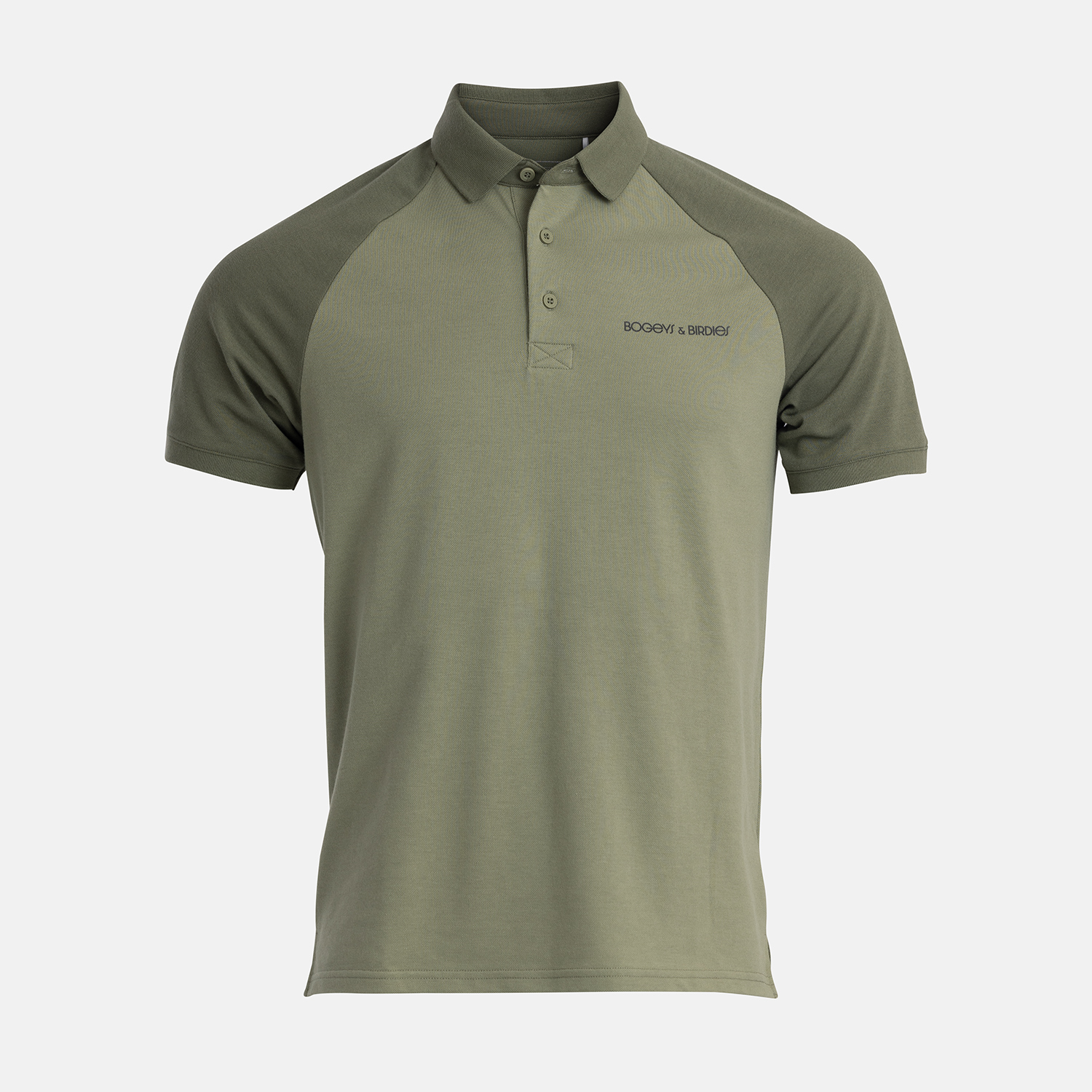 Bogeys & Birdies Bogeys & Birdies M Cotton Tech Raglan 2-Tone Polo Shirt