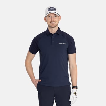 M Cotton Tech Raglan 2-Tone Blå Bogeys & Birdies