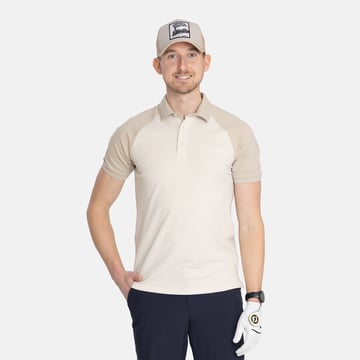 M Cotton Tech Raglan 2-Tone Beige Bogeys & Birdies