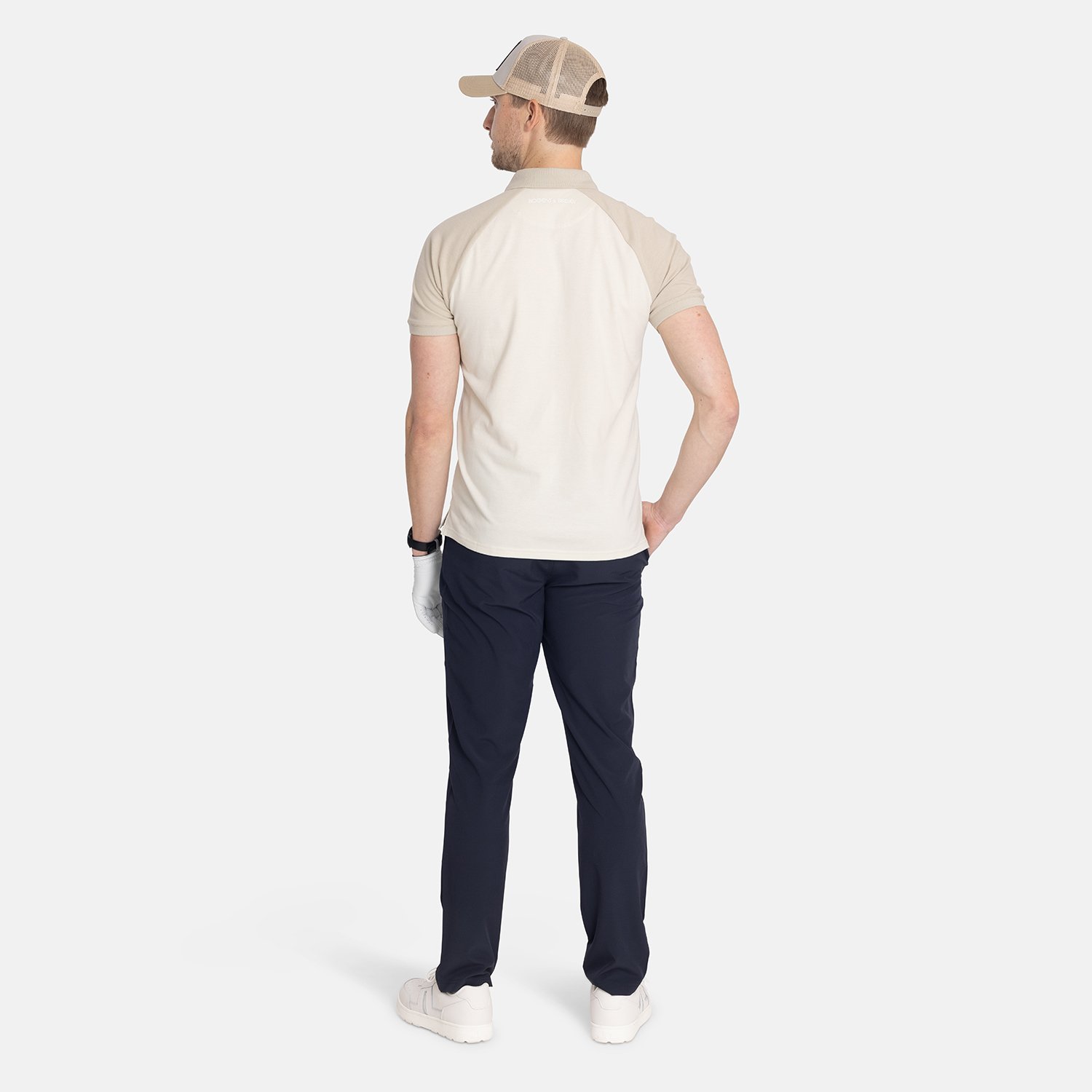 M Cotton Tech Raglan 2-Tone Beige Bogeys & Birdies