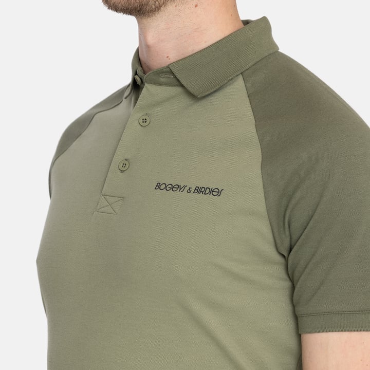 M Cotton Tech Raglan 2-Tone Grön Bogeys & Birdies