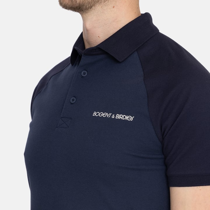 M Cotton Tech Raglan 2-Tone Blå Bogeys & Birdies