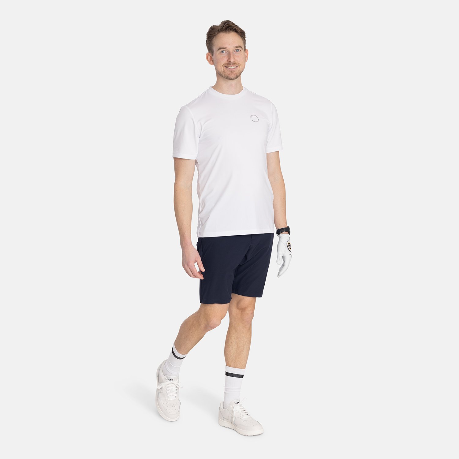 M Tech Tee White Bogeys & Birdies