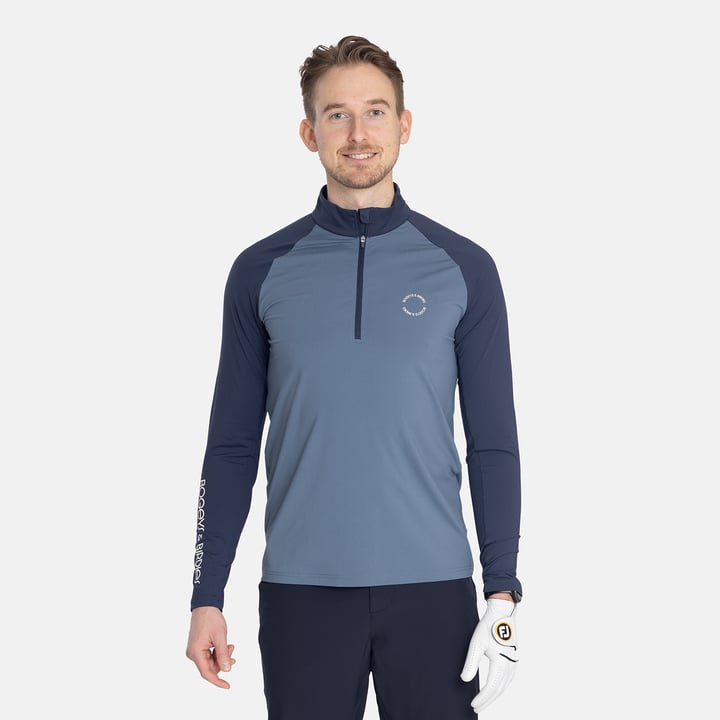 M Light Mid Layer LS Blå Bogeys & Birdies