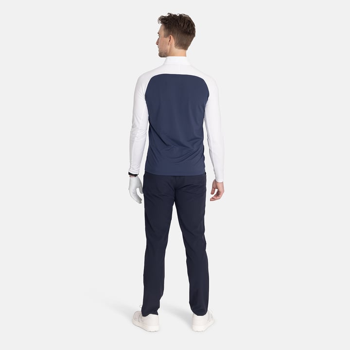 M Light Mid Layer LS Vit Blå Bogeys & Birdies