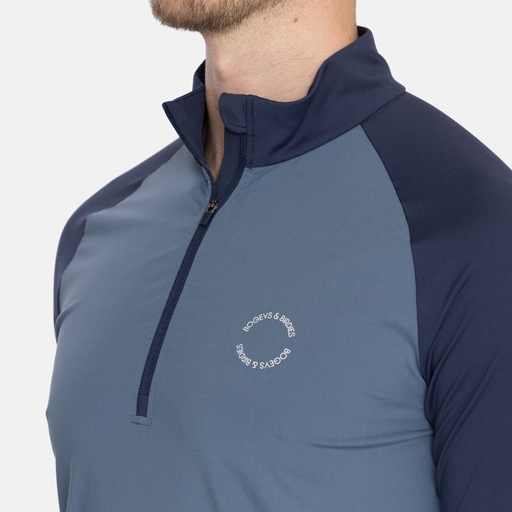 M Light Mid Layer LS Blå Bogeys & Birdies