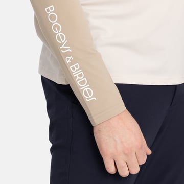 M Light Mid Layer LS Beige Bogeys & Birdies