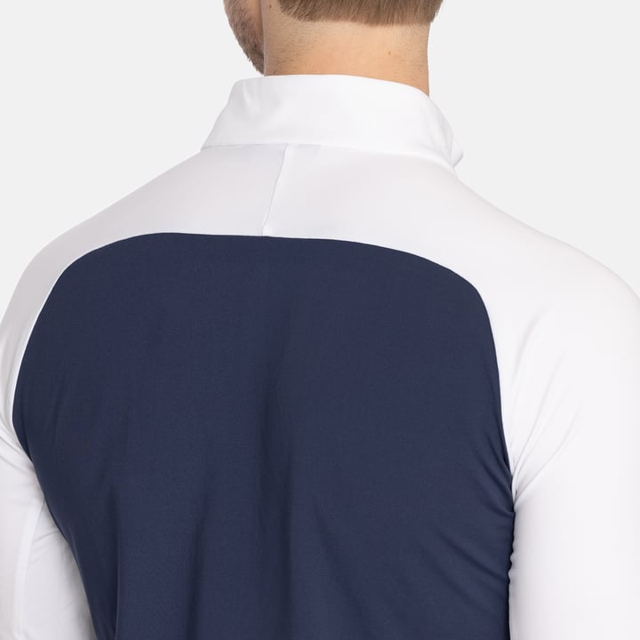 M Light Mid Layer LS Vit Blå Bogeys & Birdies