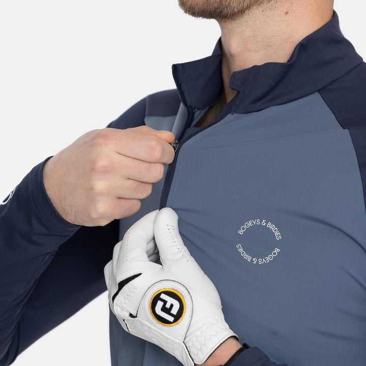 M Light Mid Layer LS Blå Bogeys & Birdies