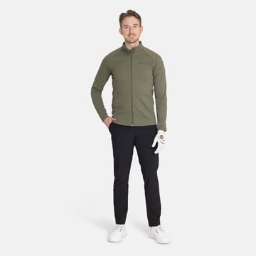 M Mid Layer Waffle Full-Zip Grön Bogeys & Birdies