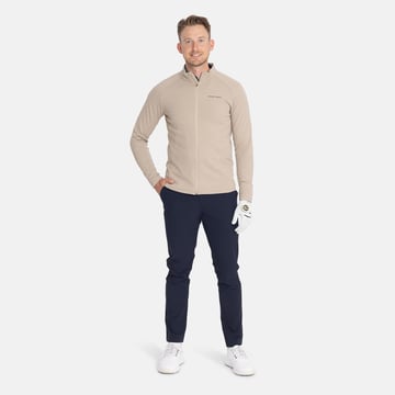 M Mid Layer Waffle Full-Zip Beige Bogeys & Birdies