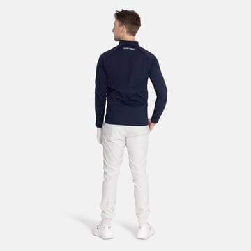 M Mid Layer Waffle Full-Zip Blå Bogeys & Birdies