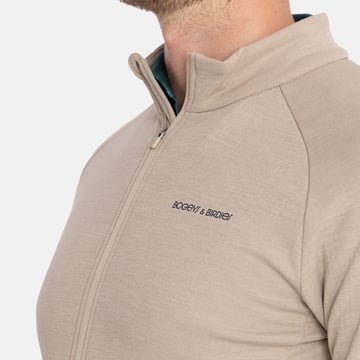 M Mid Layer Waffle Full-Zip Beige Bogeys & Birdies