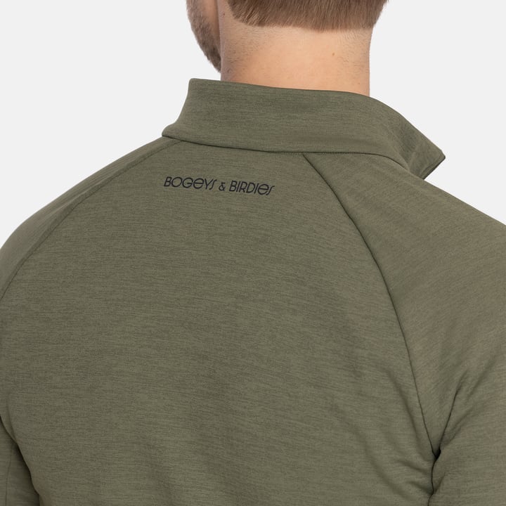 M Mid Layer Waffle Full-Zip Grön Bogeys & Birdies