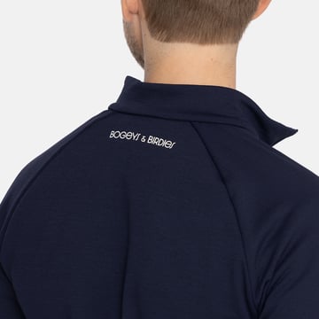 M Mid Layer Waffle Full-Zip Blå Bogeys & Birdies