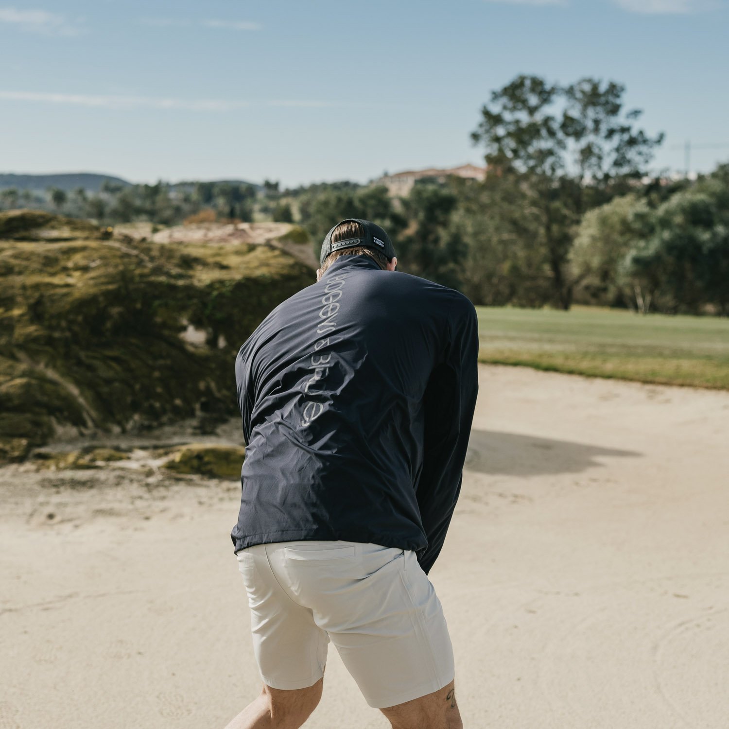 M Windbreaker Jacket Bleu Bogeys & Birdies