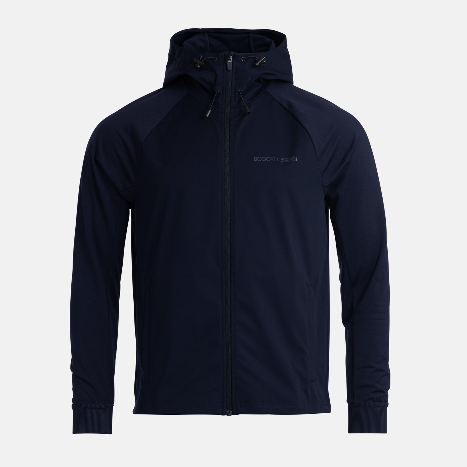 M Hybrid Raglan Hood Jacket Blå Bogeys & Birdies