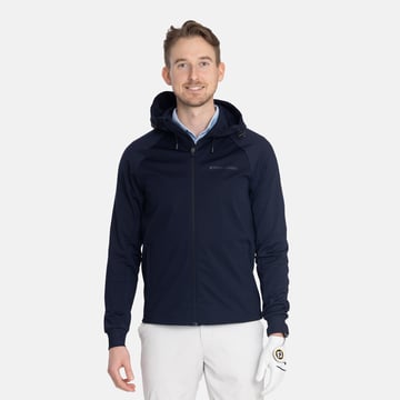 M Hybrid Raglan Hood Jacket Blå Bogeys & Birdies