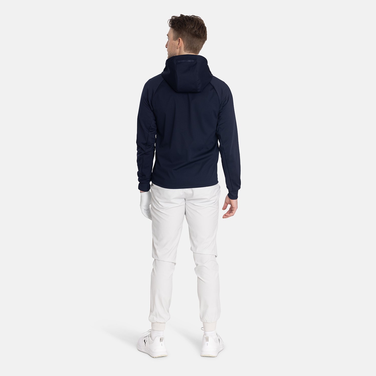 M Hybrid Raglan Hood Jacket Blå Bogeys & Birdies