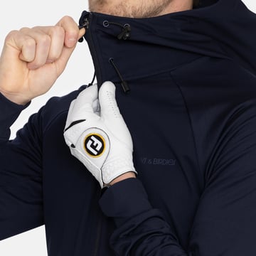 M Hybrid Raglan Hood Jacket Blå Bogeys & Birdies